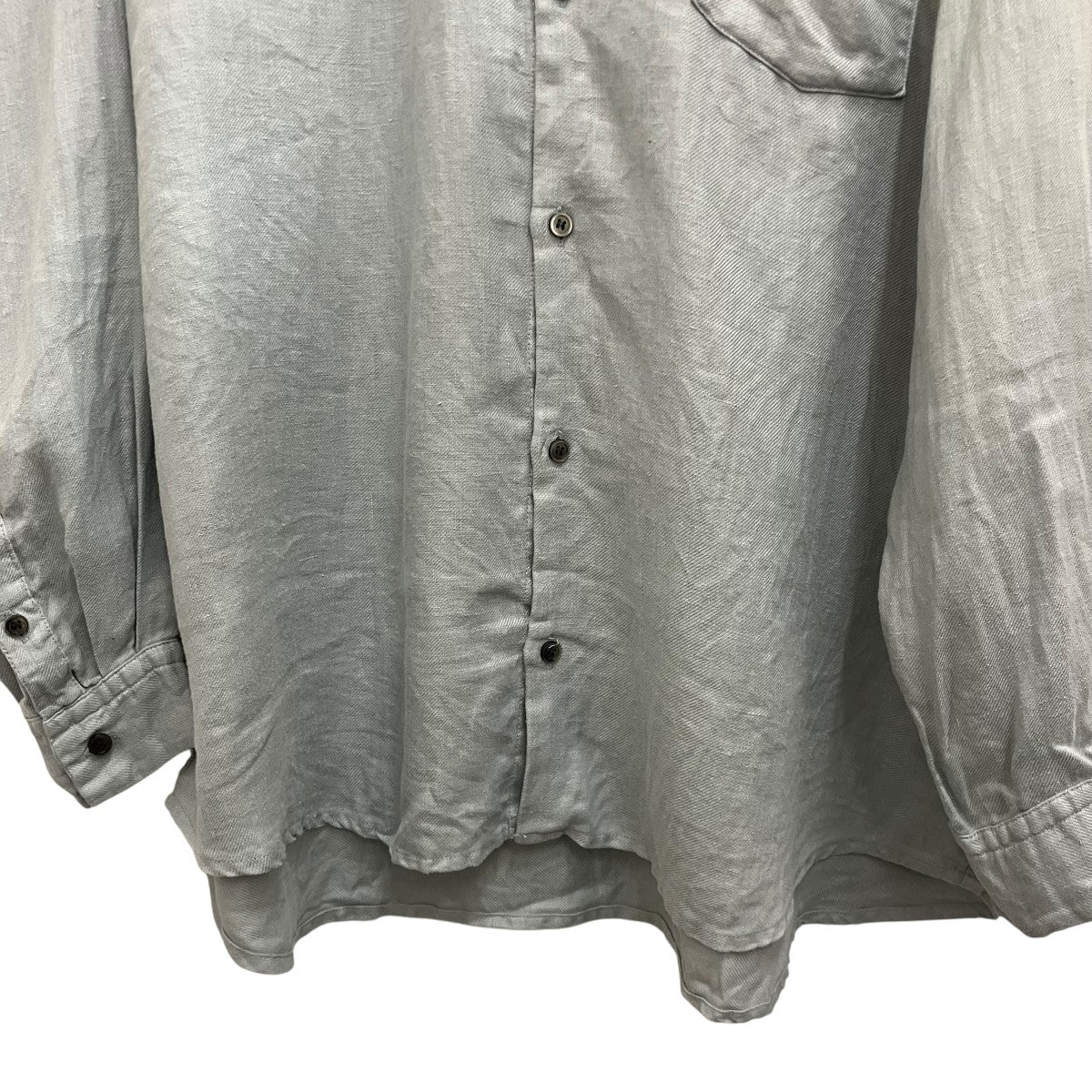 CONFECT リネンツイルレギュラーカラーシャツ02231-0038 古着・中古-4枚目のアイテム画像