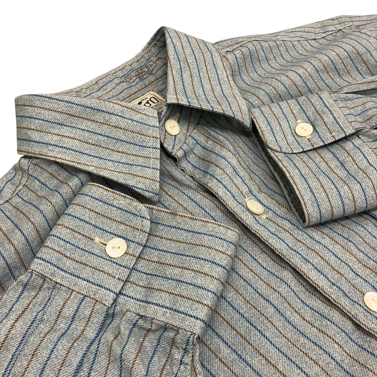 RRL ストライプシャツ 古着・中古-5枚目のアイテム画像
