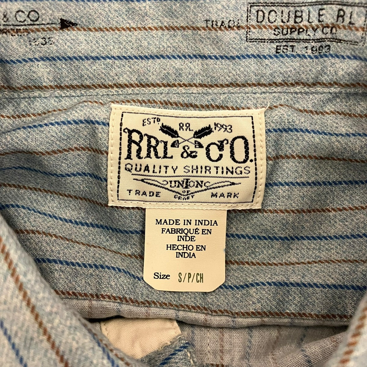RRL ストライプシャツ 古着・中古-6枚目のアイテム画像