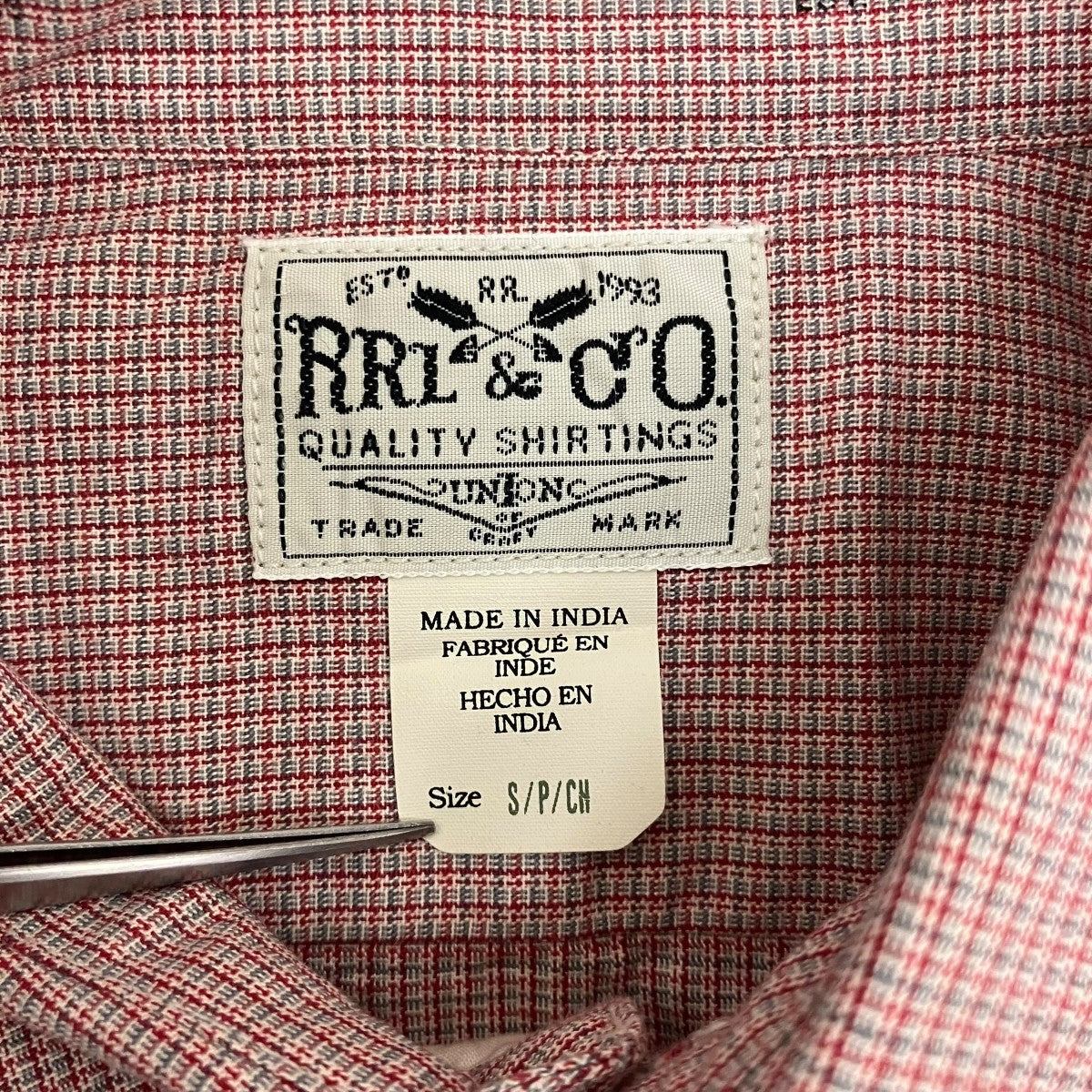 RRL チェックシャツ 古着・中古-6枚目のアイテム画像