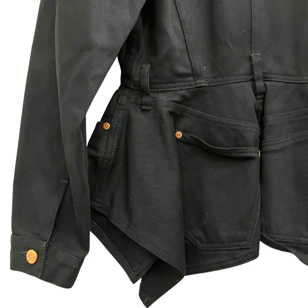 JUNIOR GAULTIER ペプラムデニムジャケット 古着・中古-6枚目のアイテム画像