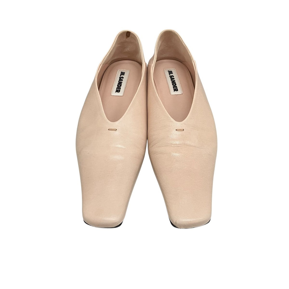 JIL SANDER(ジルサンダー) スクエアトゥーフラットパンプス ピンク