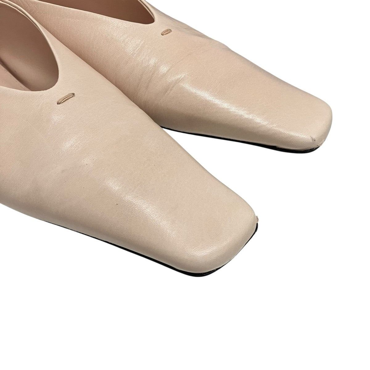 JIL SANDER(ジルサンダー) スクエアトゥーフラットパンプス ピンク