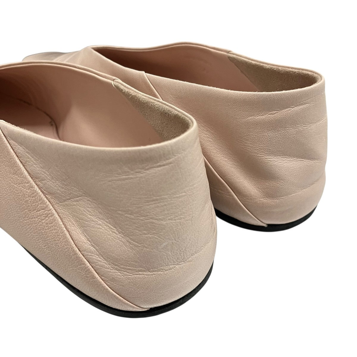 JIL SANDER(ジルサンダー) スクエアトゥーフラットパンプス ピンク
