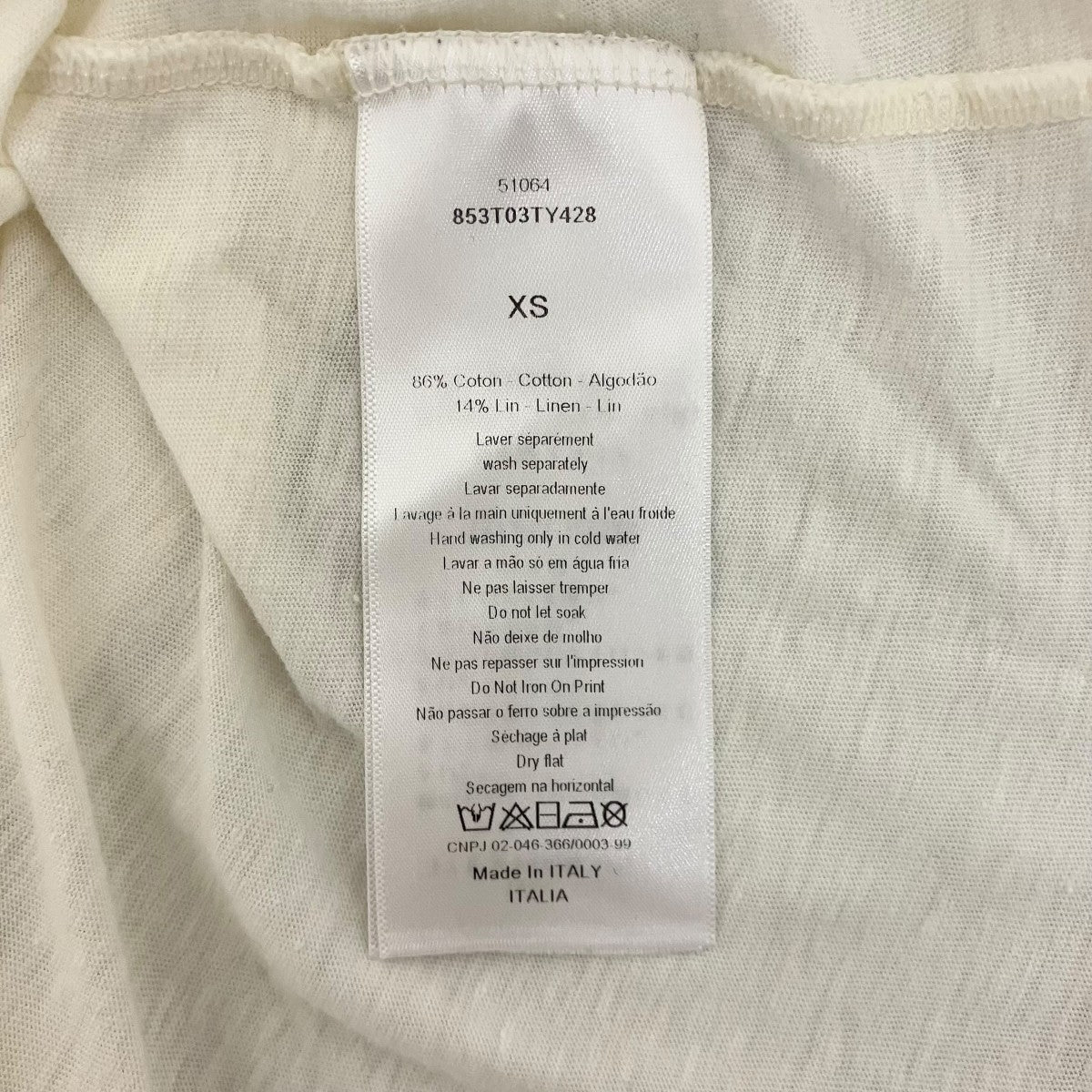 プリントTシャツ853T03TY428