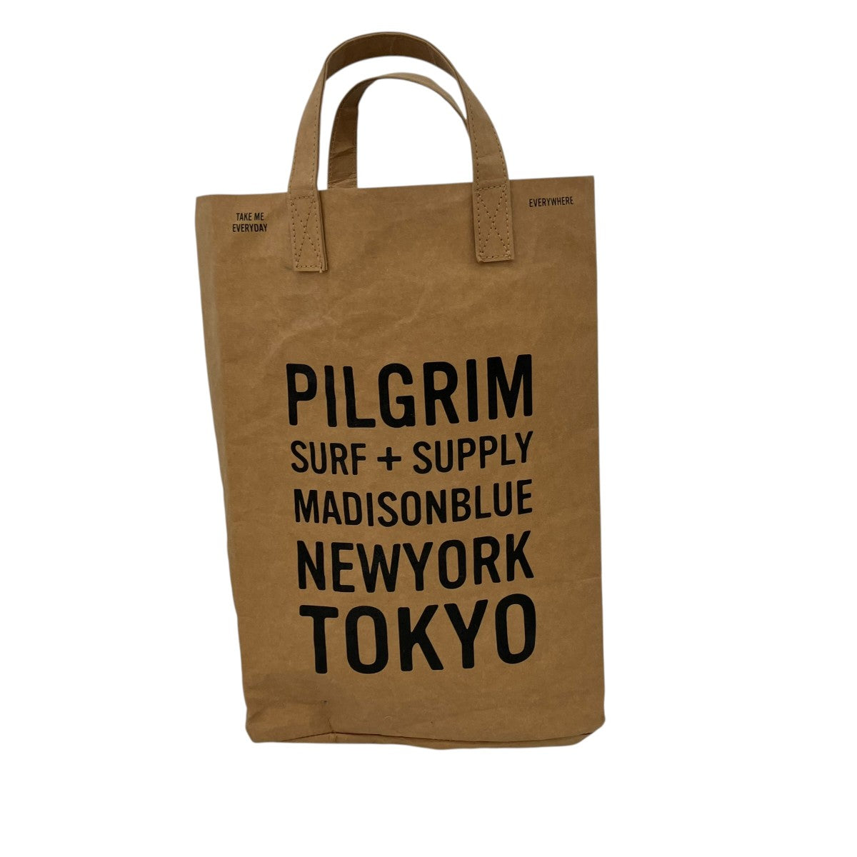 MADISON BLUE×PILGRIM SURF+SUPPLY ペーパートートバッグ 古着・中古-1枚目のアイテム画像