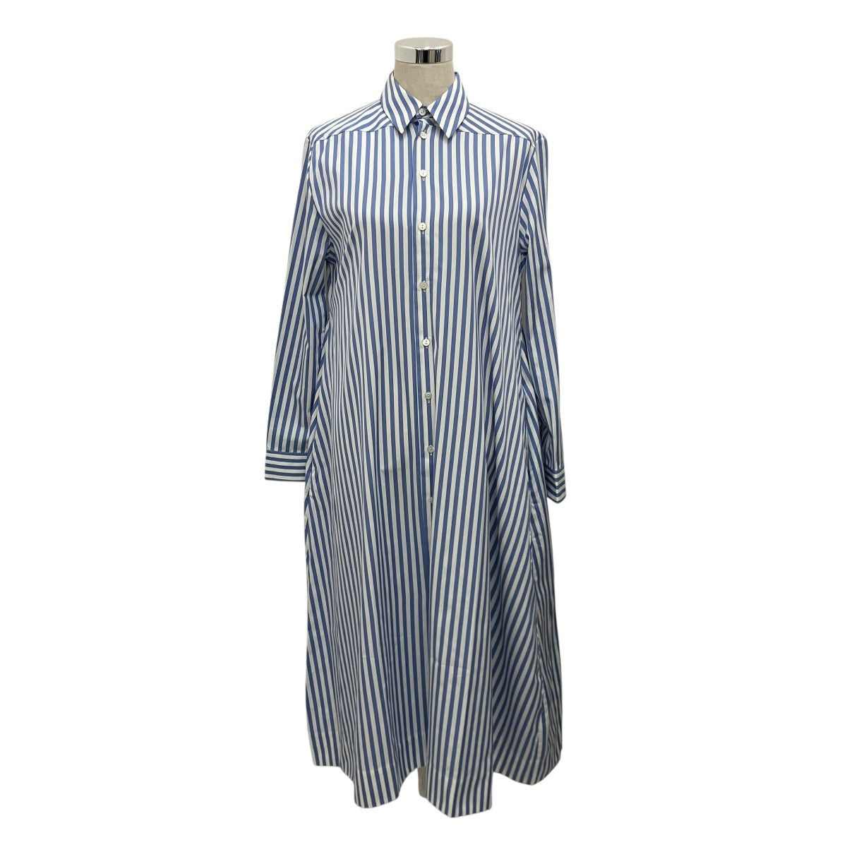 JIL SANDER ストライプシャツワンピースJSPQ502206WQ24511001 古着・中古-1枚目のアイテム画像