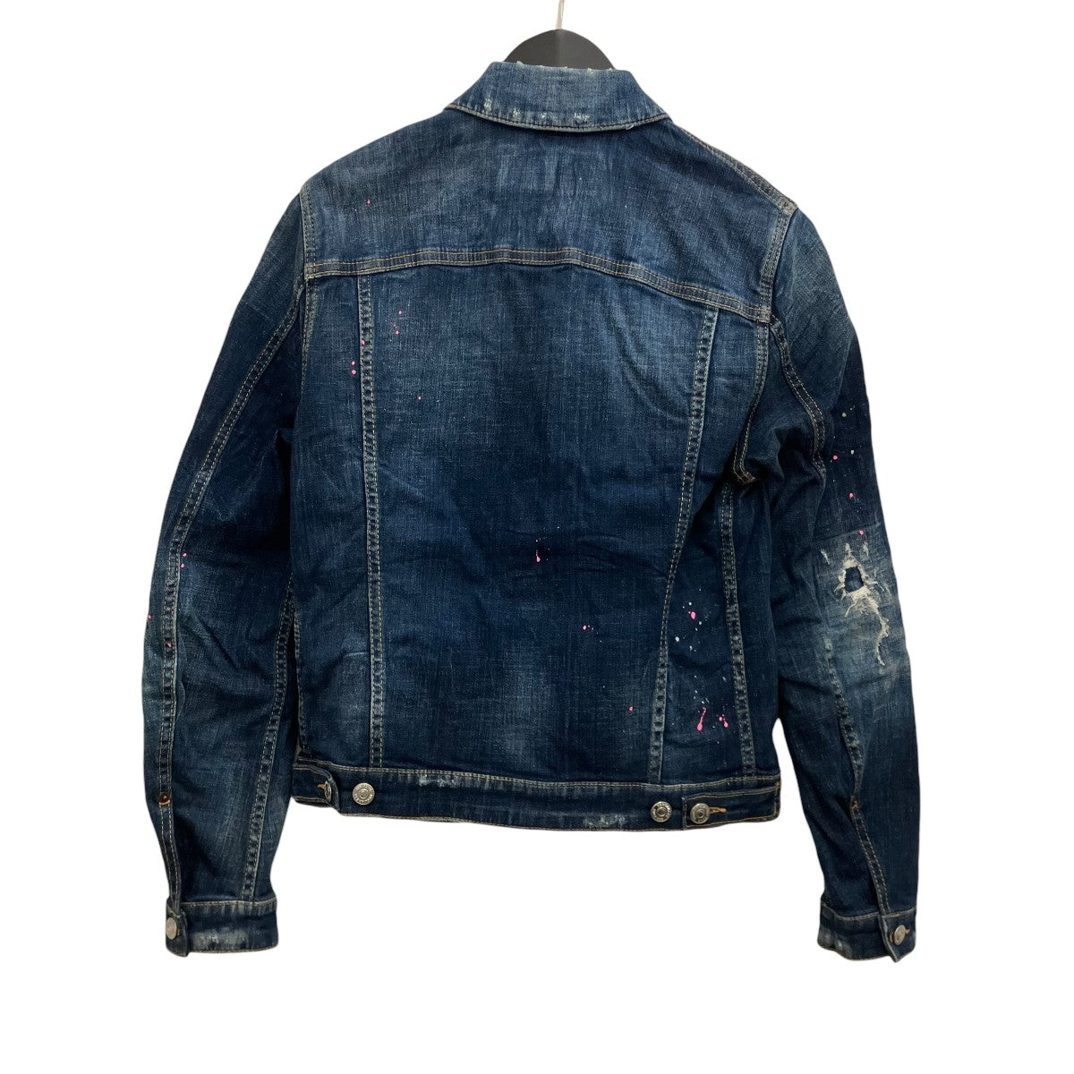 DSQUARED2 19SSペンキ加工デニムジャケットS74AM0914 古着・中古-2枚目のアイテム画像