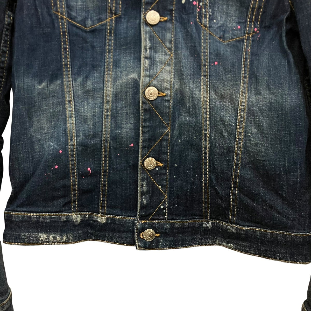 DSQUARED2 19SSペンキ加工デニムジャケットS74AM0914 古着・中古-4枚目のアイテム画像