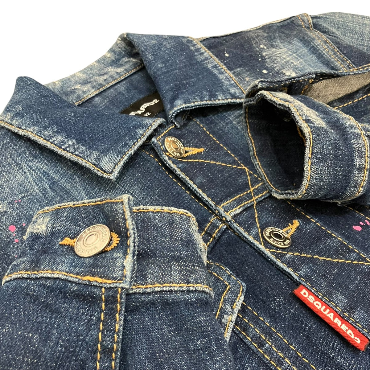 DSQUARED2 19SSペンキ加工デニムジャケットS74AM0914 古着・中古-5枚目のアイテム画像