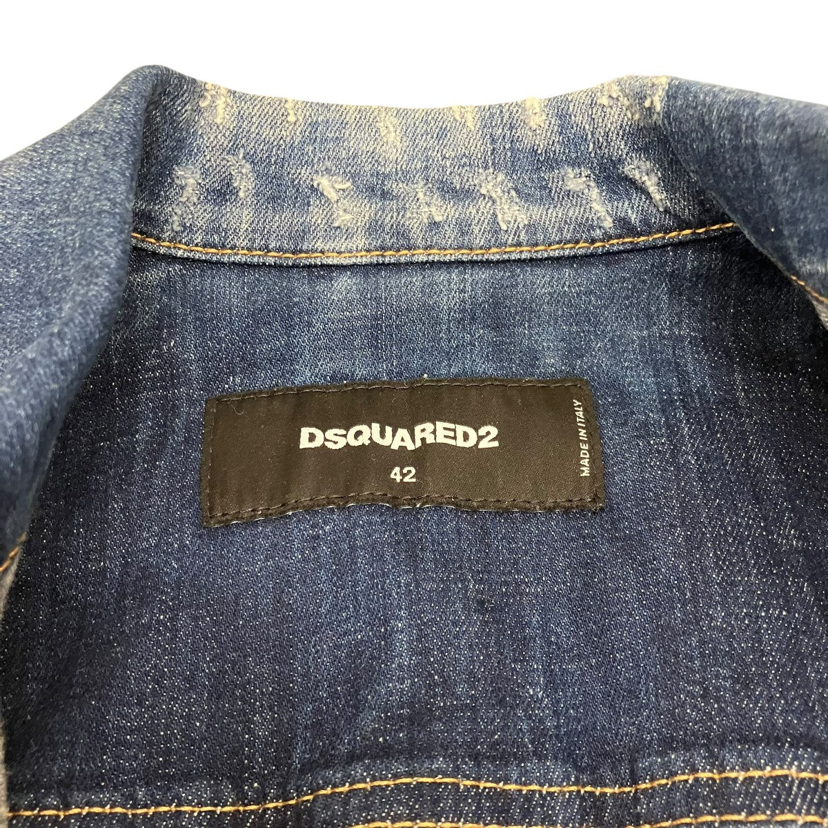 DSQUARED2 19SSペンキ加工デニムジャケットS74AM0914 古着・中古-7枚目のアイテム画像
