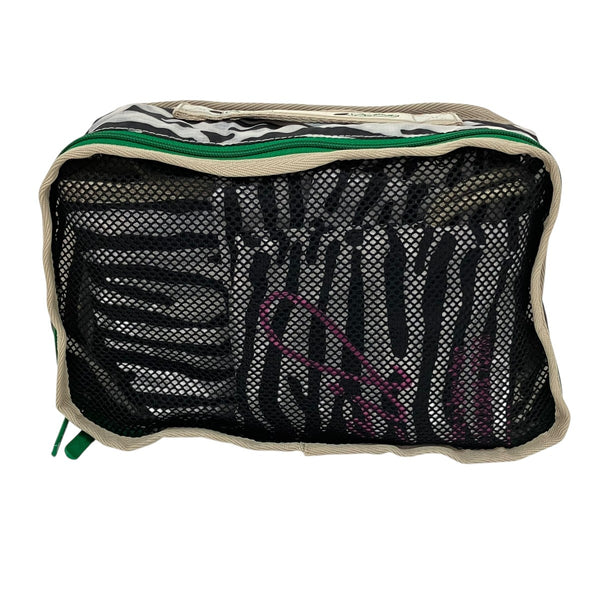 レスポートサックパッキングポーチゼブラ柄 LeSportsac(レスポートサック) CUBE SETゼブラパッキングポーチ