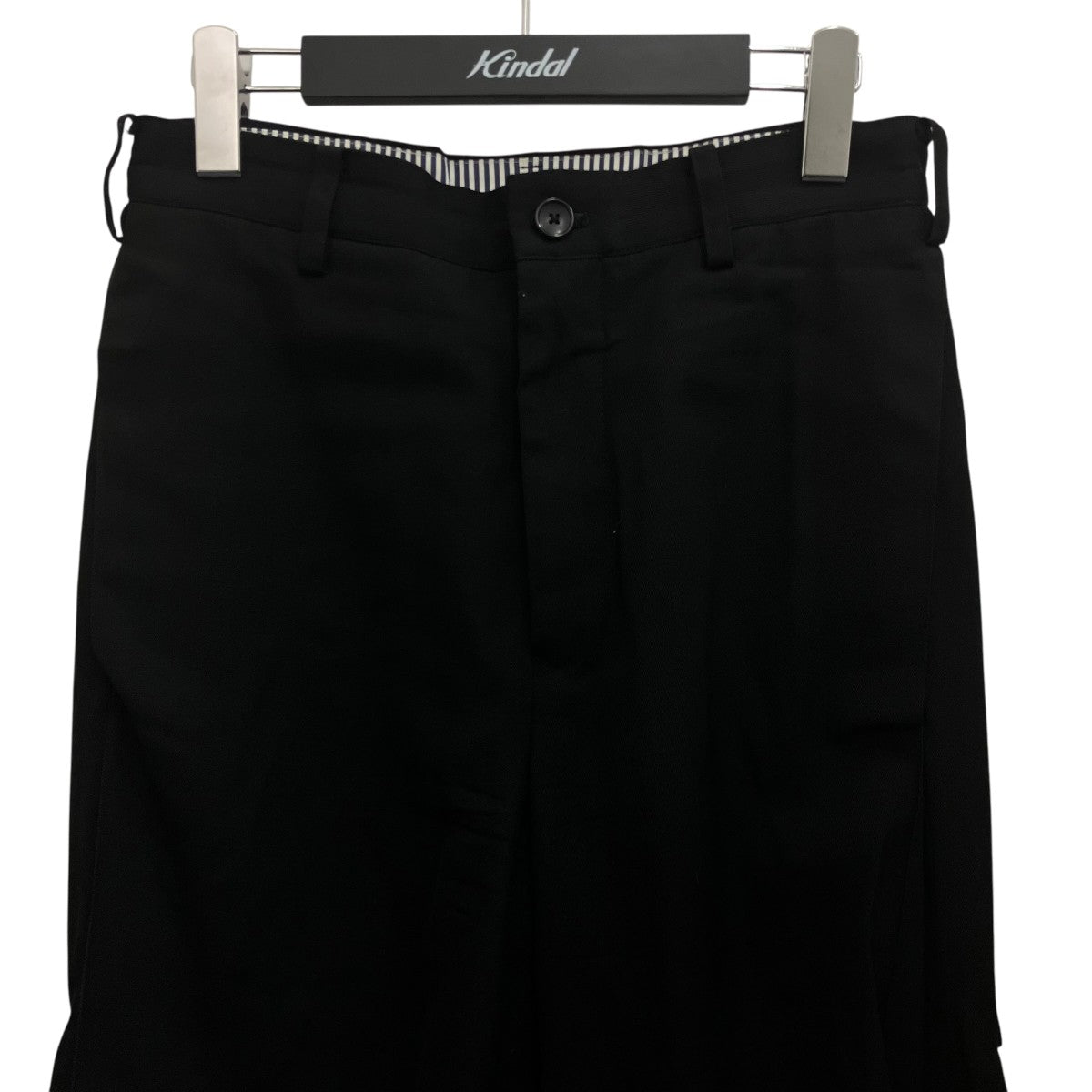 KHOKI 23AW【Pleat-detail pants】サイドプリーツパンツ23aw-p-04-black 古着・中古-3枚目のアイテム画像