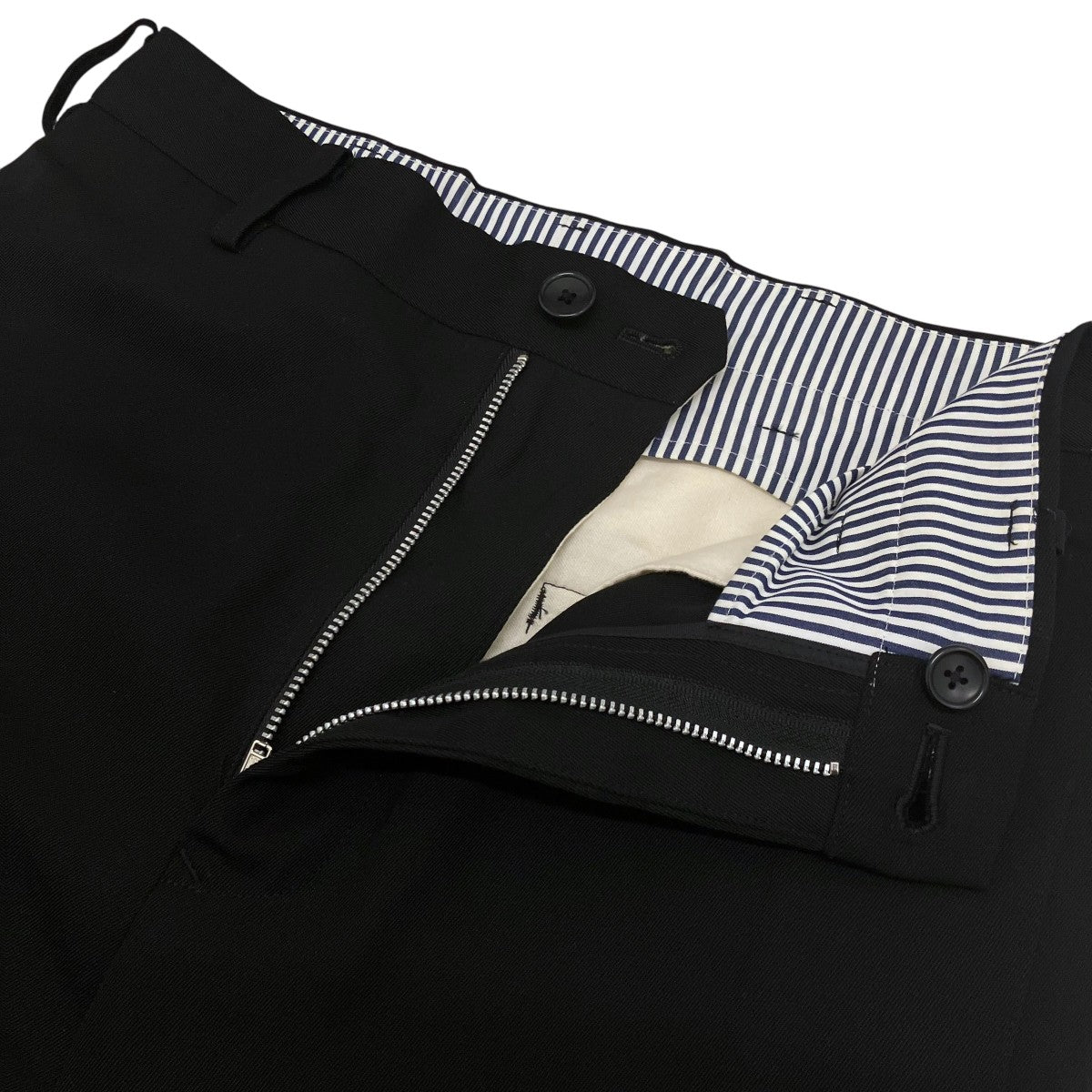 KHOKI 23AW【Pleat-detail pants】サイドプリーツパンツ23aw-p-04-black 古着・中古-5枚目のアイテム画像