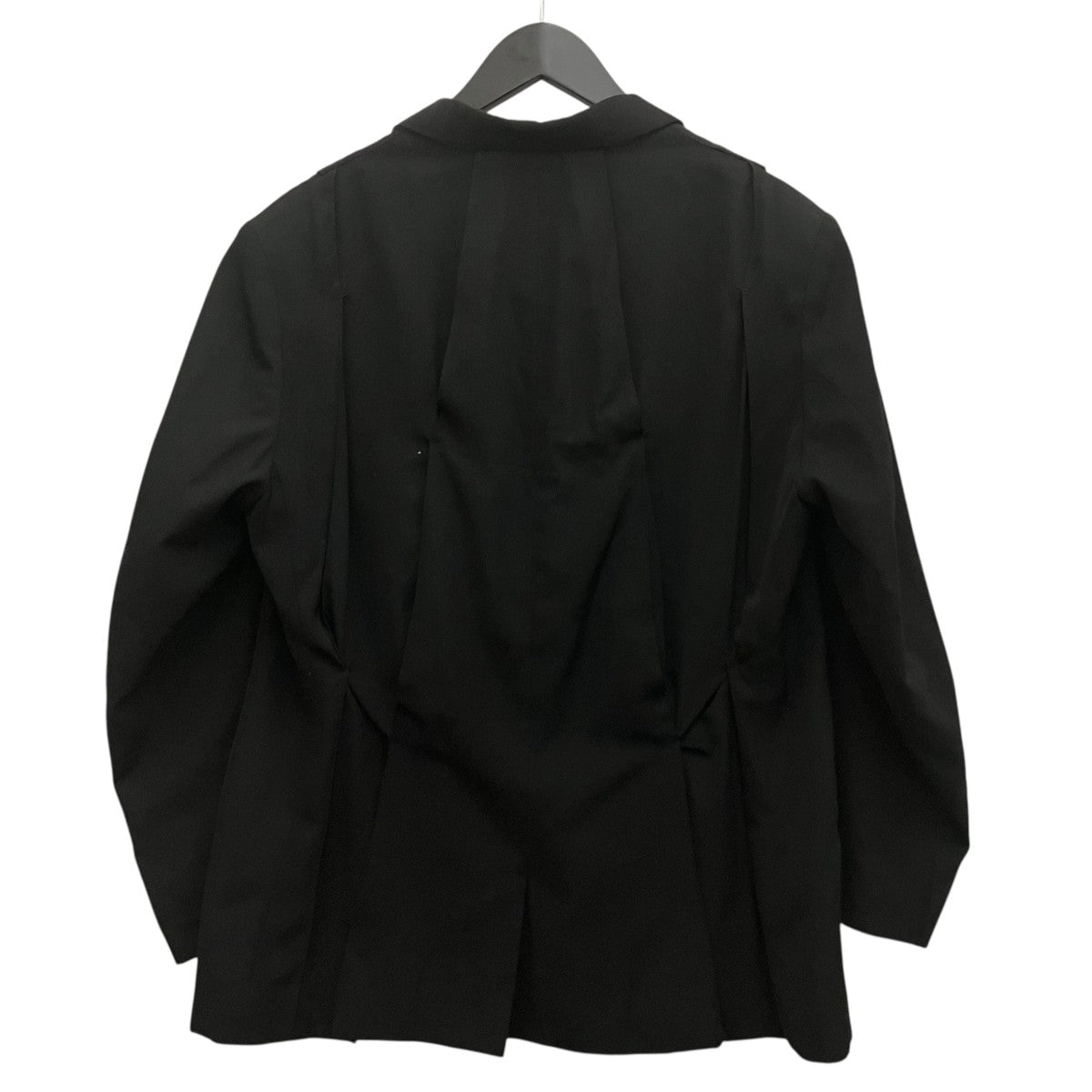 KHOKI 23AW【Pleat-detail single-breasted jacket】プリーツジャケット23aw-jk-06-black 古着・中古-2枚目のアイテム画像