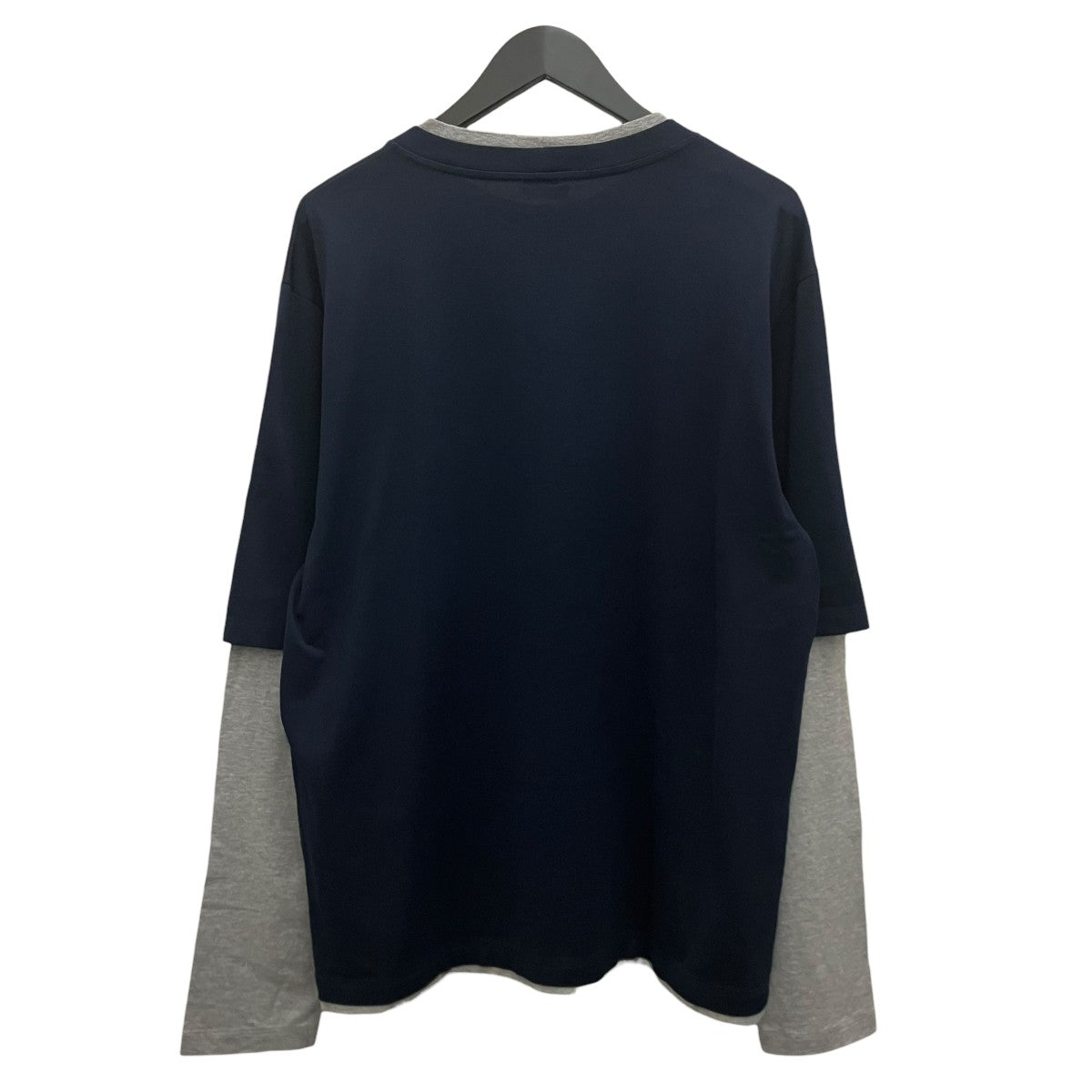 CELINE レイヤードルーズ ロゴ クルーネック長袖TシャツRX06N671Q 古着・中古-2枚目のアイテム画像