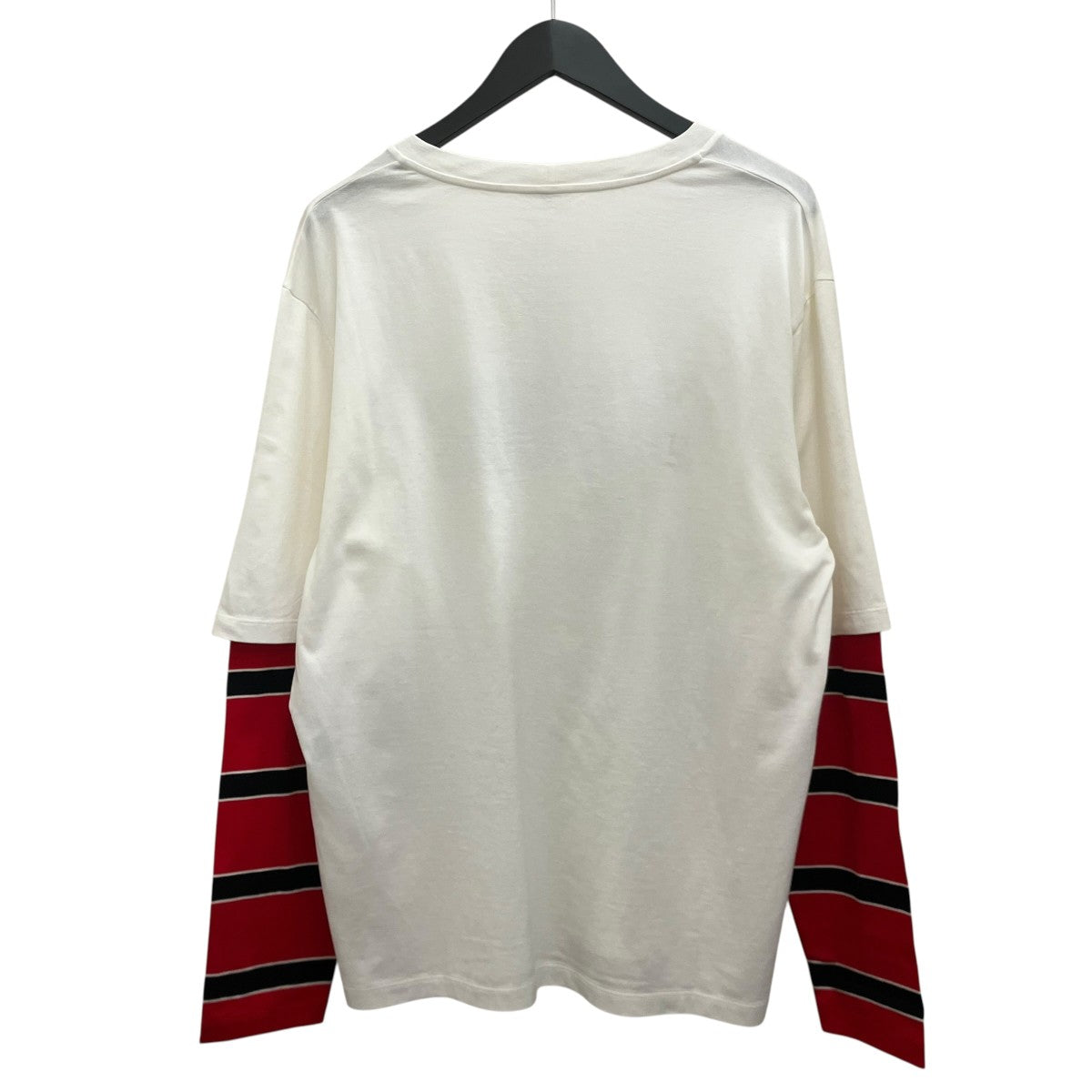 CELINE レイヤードルーズ ロゴ クルーネック長袖TシャツRX077671Q 古着・中古-2枚目のアイテム画像