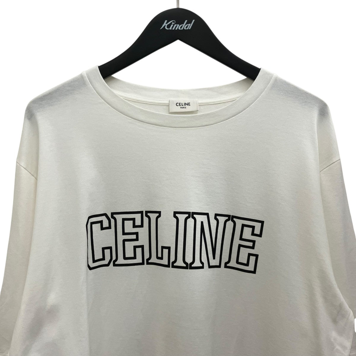 CELINE レイヤードルーズ ロゴ クルーネック長袖TシャツRX077671Q 古着・中古-3枚目のアイテム画像