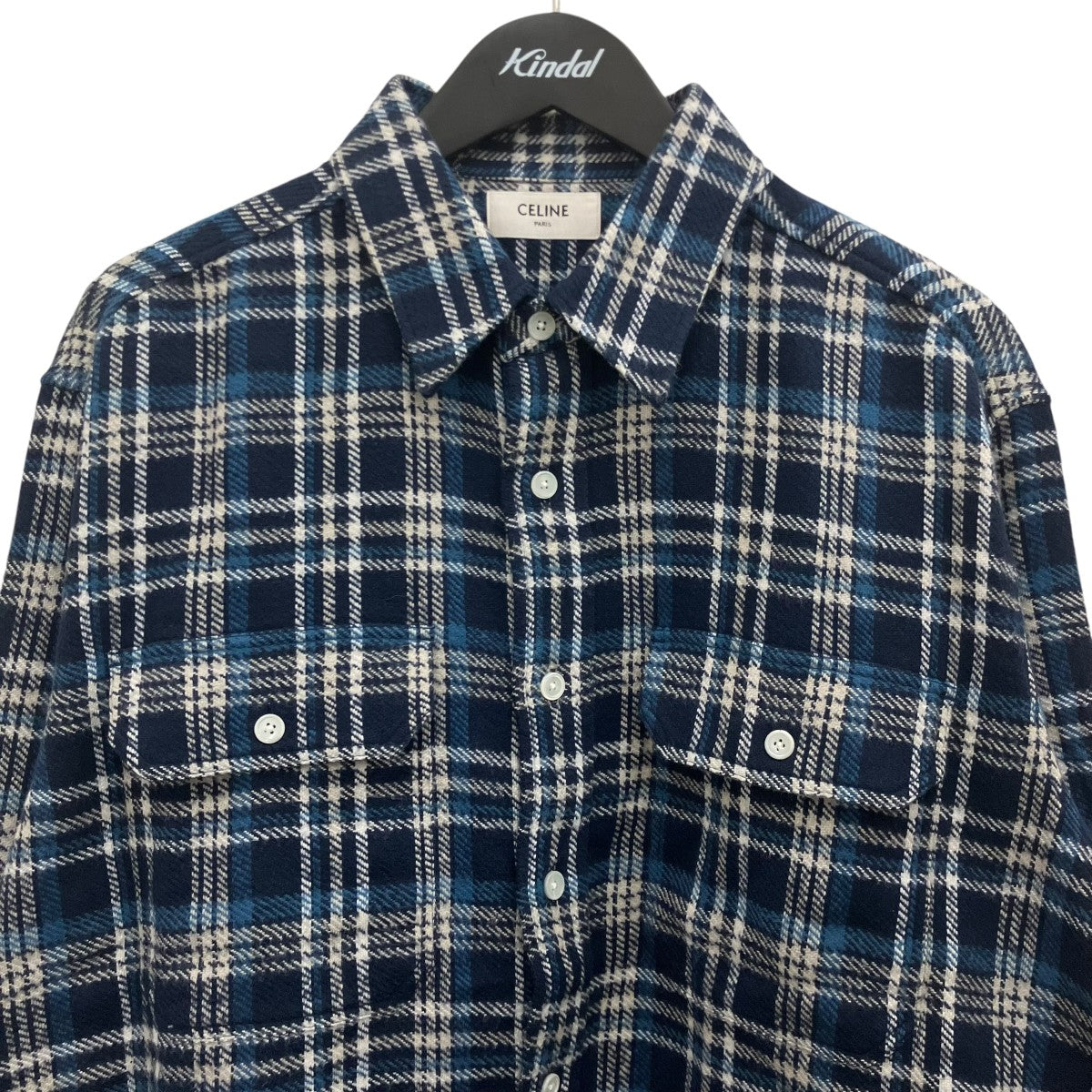 CELINE ランバージャック ルーズ チェックシャツRC00Q852X 古着・中古-3枚目のアイテム画像