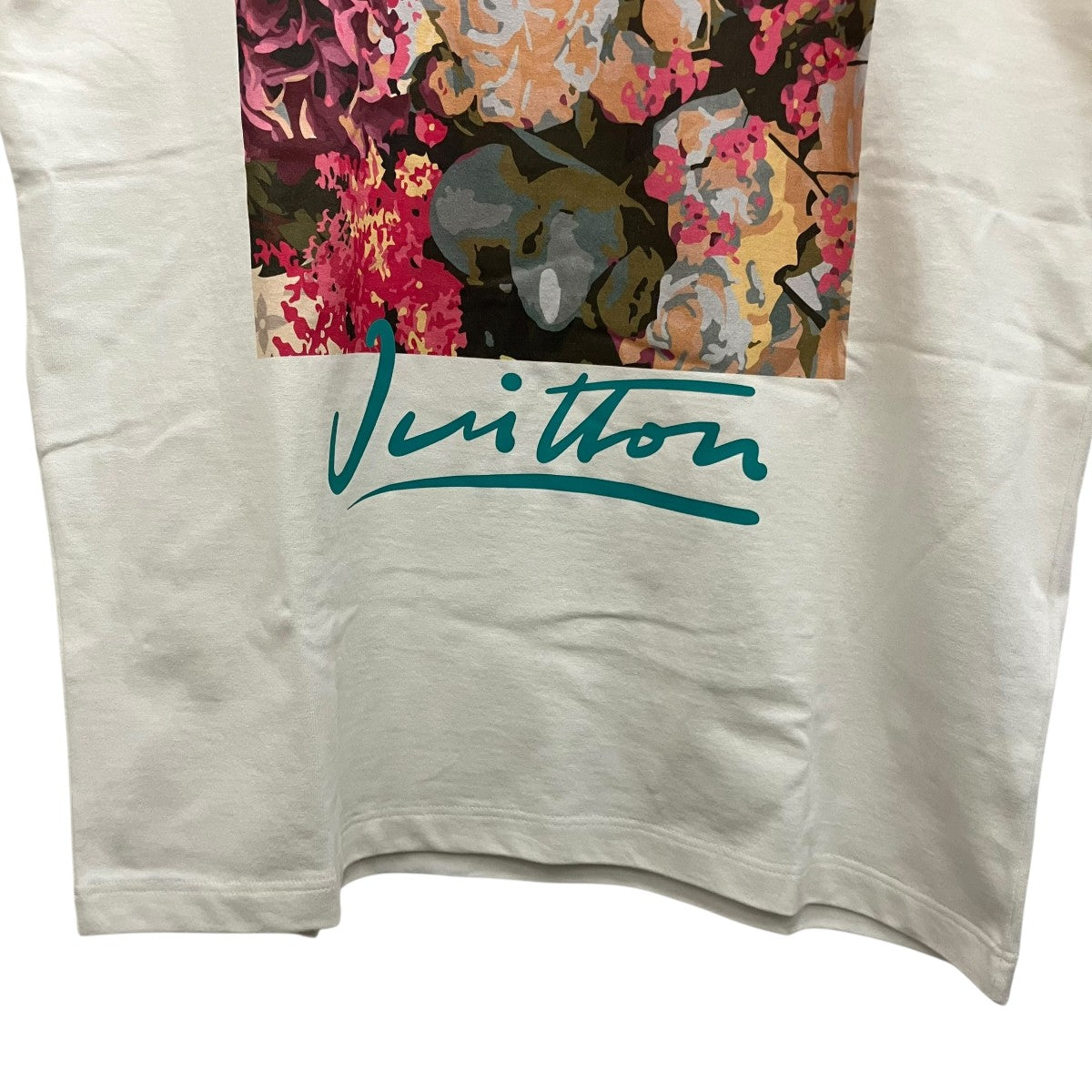 LOUIS VUITTON LVフラワータペストリー フロント プリント TシャツHNY91W 古着・中古-4枚目のアイテム画像