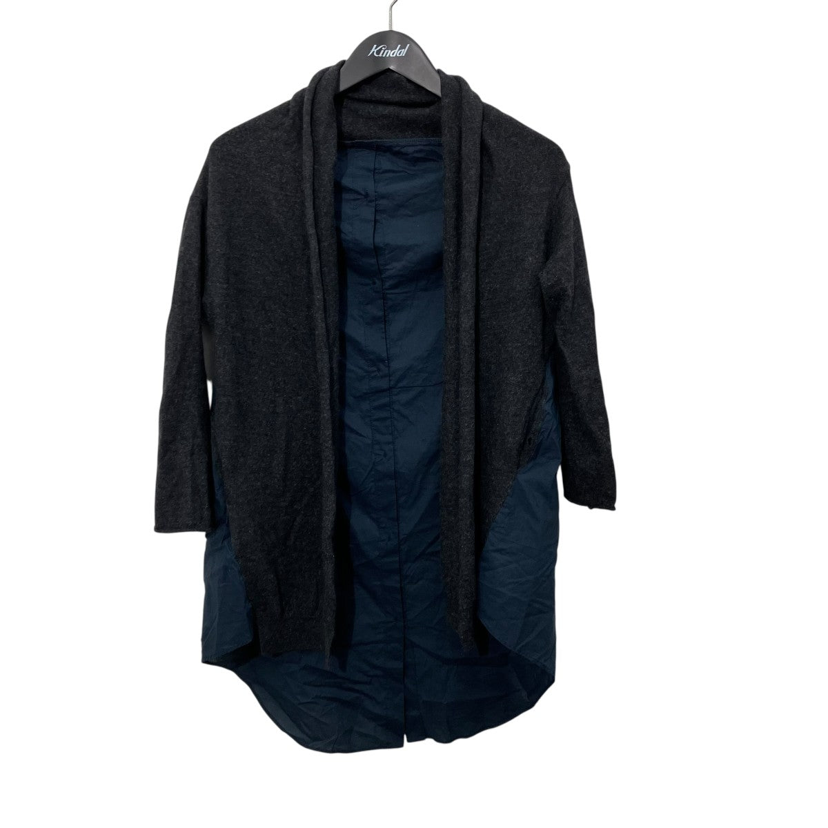 yohji yamamoto+Noir ドッキングカーディガンNY-K22-170 古着・中古-1枚目のアイテム画像