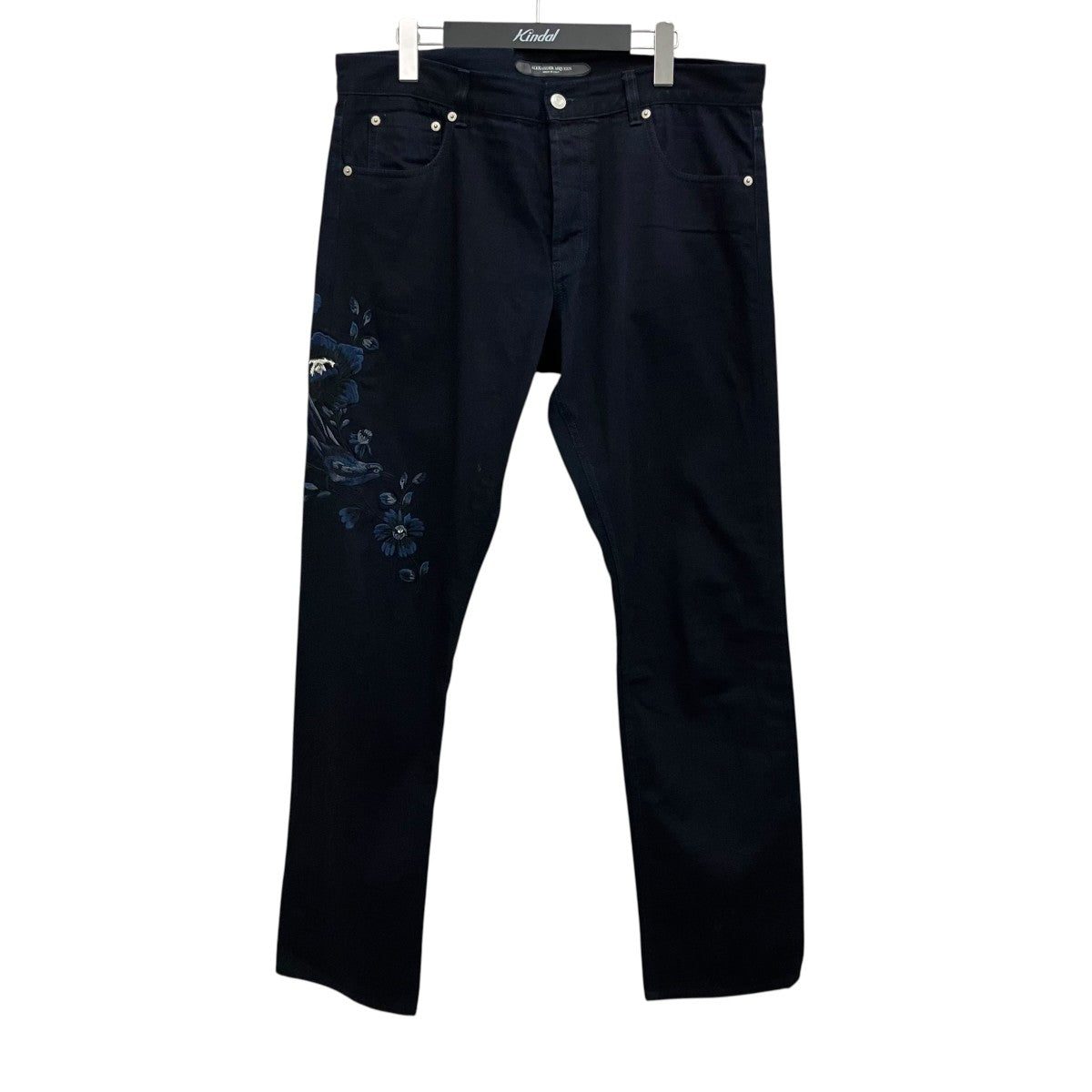 ALEXANDER McQUEEN 刺繍デニムパンツ544214 古着・中古-1枚目のアイテム画像