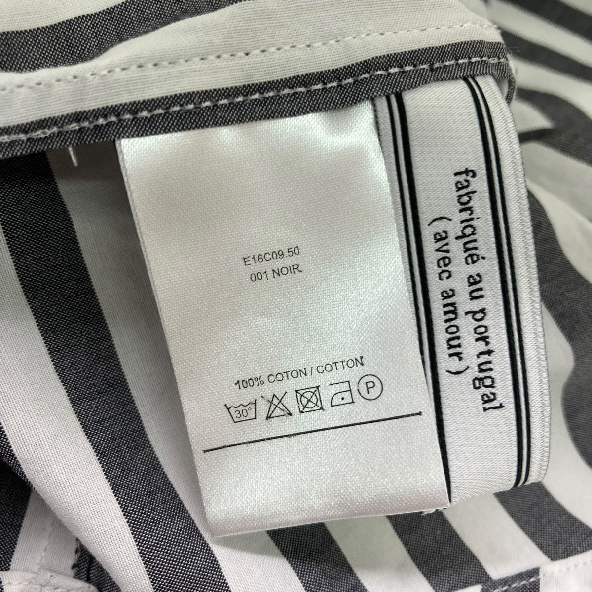AMI Alexandre Mattiussi ストライプボタンダウンシャツ 古着・中古-6枚目のアイテム画像
