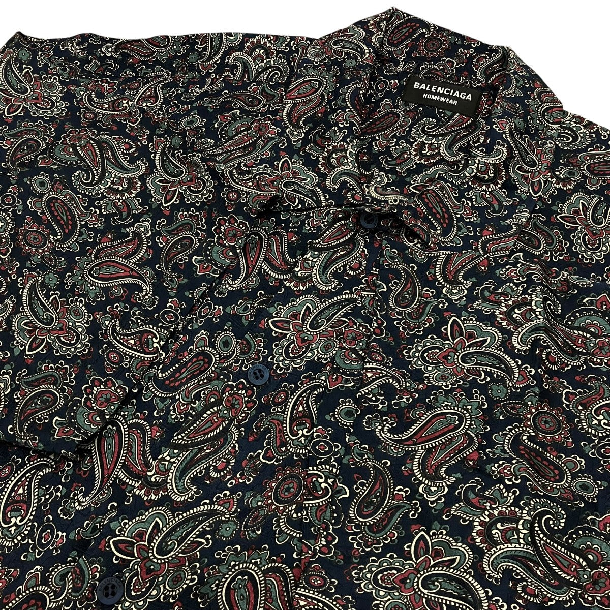 HOMEWEARシルク半袖シャツ681813