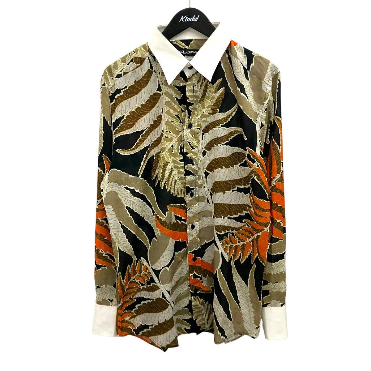 DOLCE ＆ GABBANA リネン混シャツG5279T 古着・中古-1枚目のアイテム画像