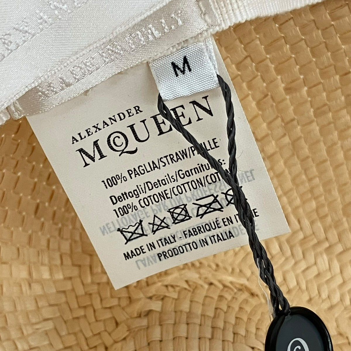ALEXANDER McQUEEN ストローハット 古着・中古-4枚目のアイテム画像