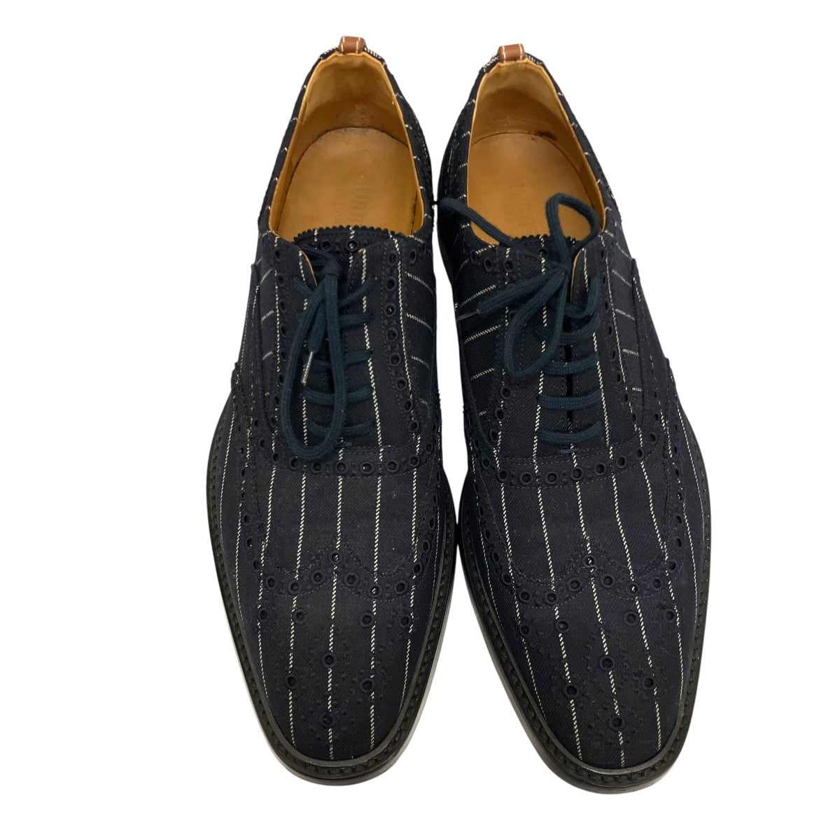 BURBERRY ウィングチップストライプシューズ 古着・中古-2枚目のアイテム画像