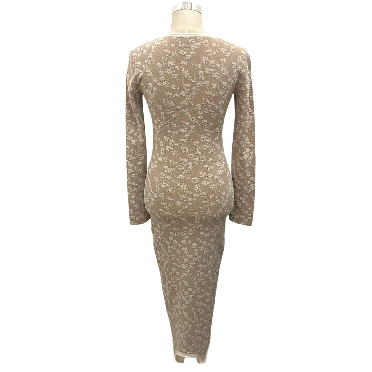 FENDI 【Embroidered Cotton Blend Dress】フローラルエンブロイダリードレスFZDD42 古着・中古-2枚目のアイテム画像