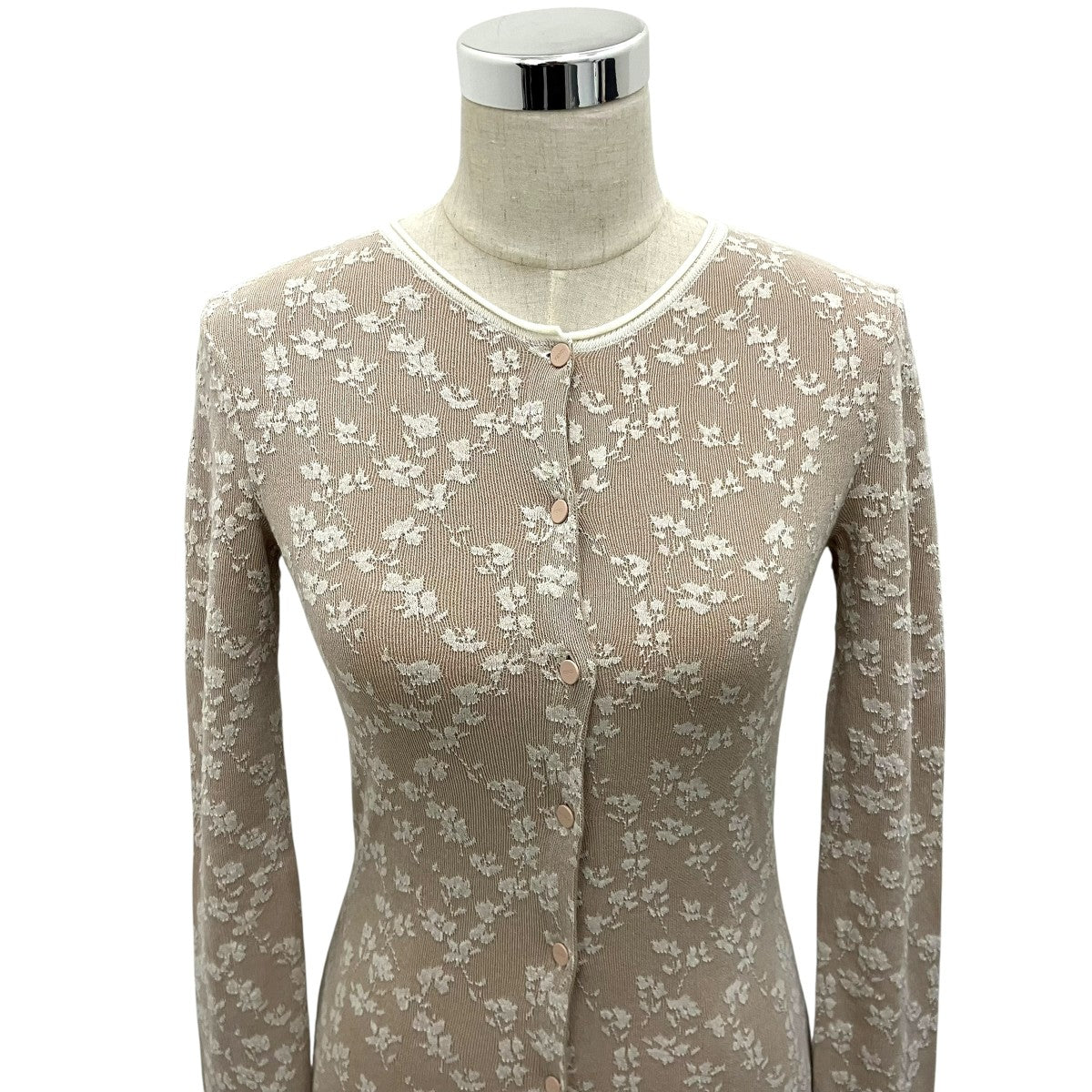 FENDI 【Embroidered Cotton Blend Dress】フローラルエンブロイダリードレスFZDD42 古着・中古-3枚目のアイテム画像