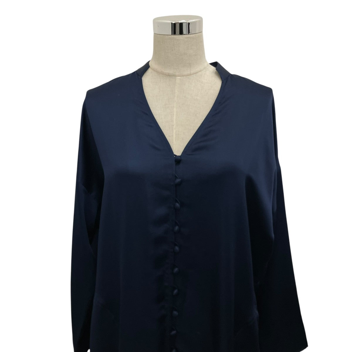【OPEN NECK SILK DRESS】シルクワンピースMM19AW-DR716