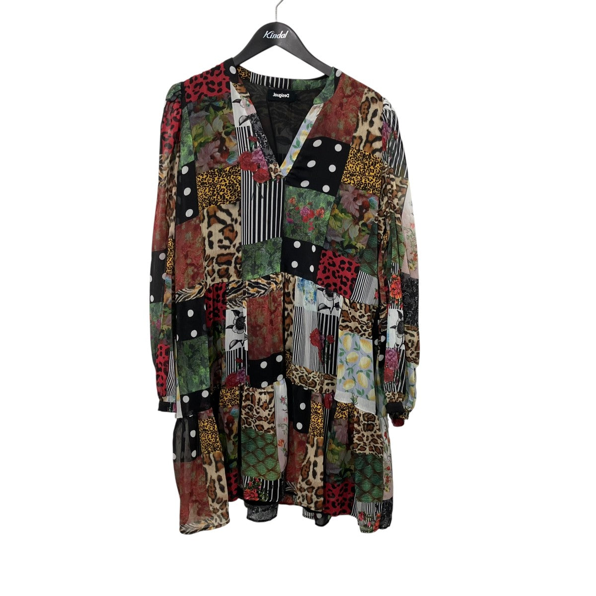 Desigual パッチワークライクワンピース21WWVW79 古着・中古-1枚目のアイテム画像