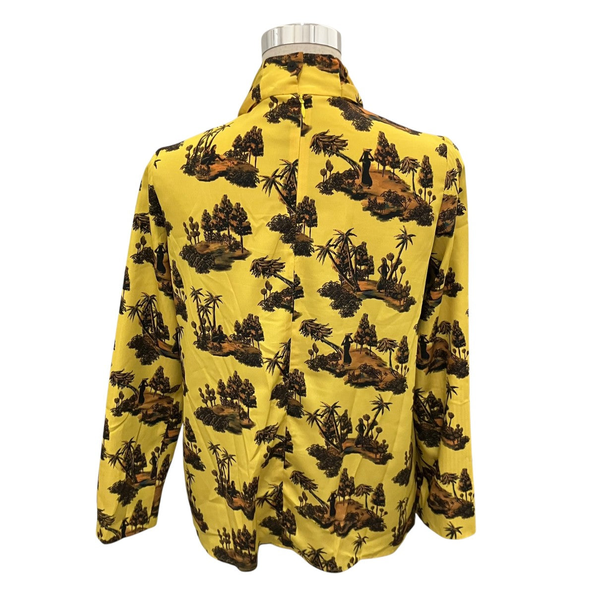 AKIRA NAKA 【Dominga bow tie Blouse】ボウタイブラウスAR1837YE 古着・中古-2枚目のアイテム画像