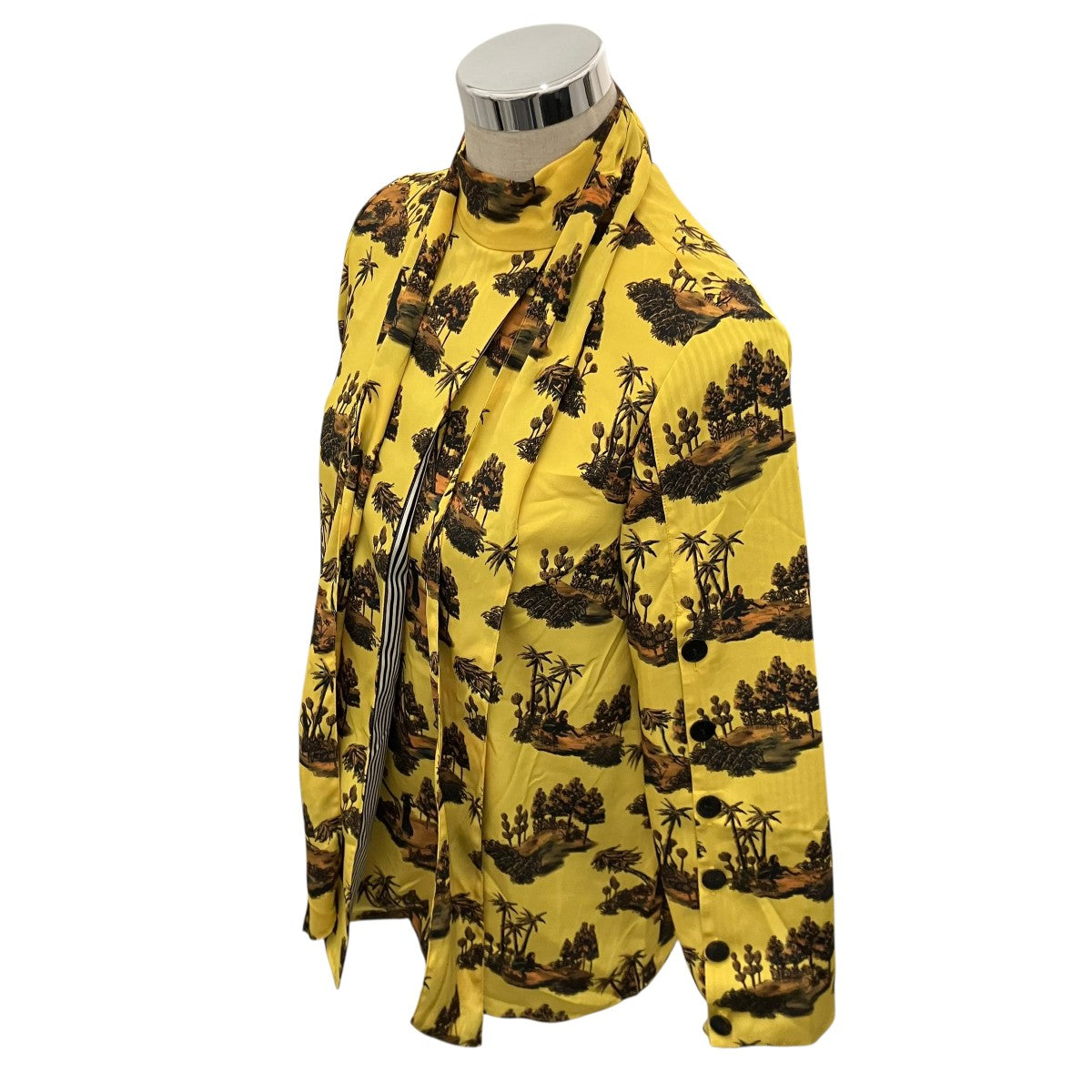 AKIRA NAKA 【Dominga bow tie Blouse】ボウタイブラウスAR1837YE 古着・中古-3枚目のアイテム画像