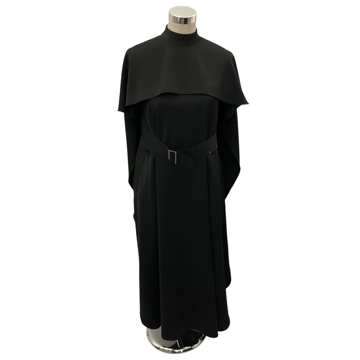AKIRA NAKA 【ZLATA CAPE DRESS】ケープワンピースAP1965-BK 古着・中古-1枚目のアイテム画像