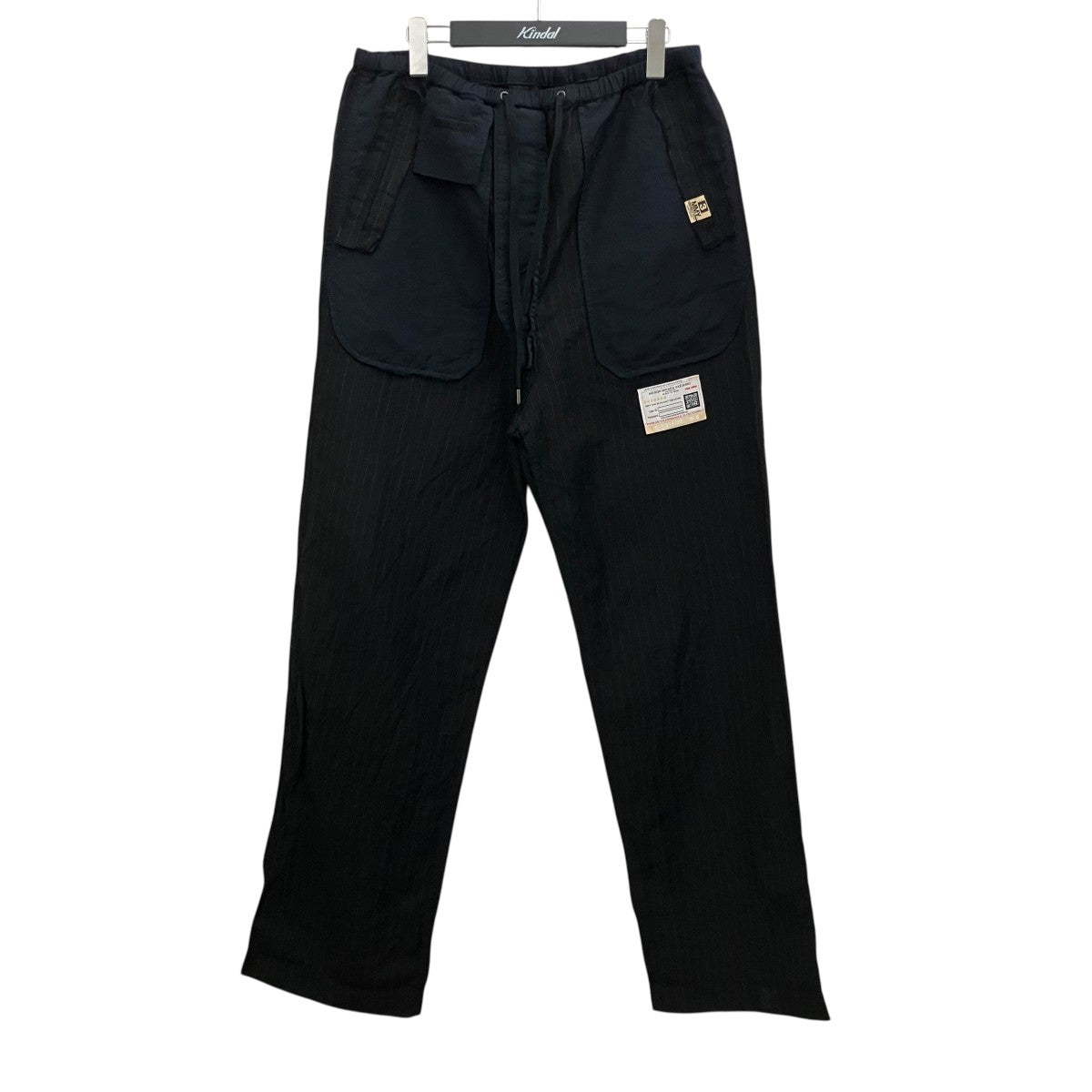Maison MIHARA YASUHIRO インサイドアウト ピンストライプ リバーシブルスラックスパンツA08PT032 古着・中古-1枚目のアイテム画像