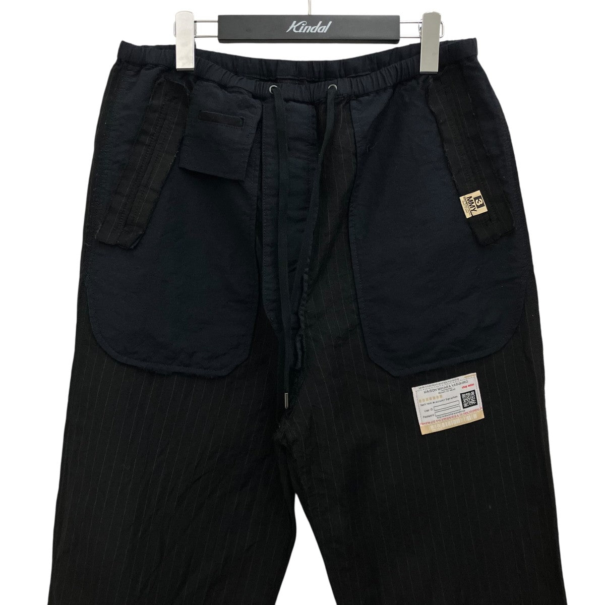 Maison MIHARA YASUHIRO インサイドアウト ピンストライプ リバーシブルスラックスパンツA08PT032 古着・中古-3枚目のアイテム画像
