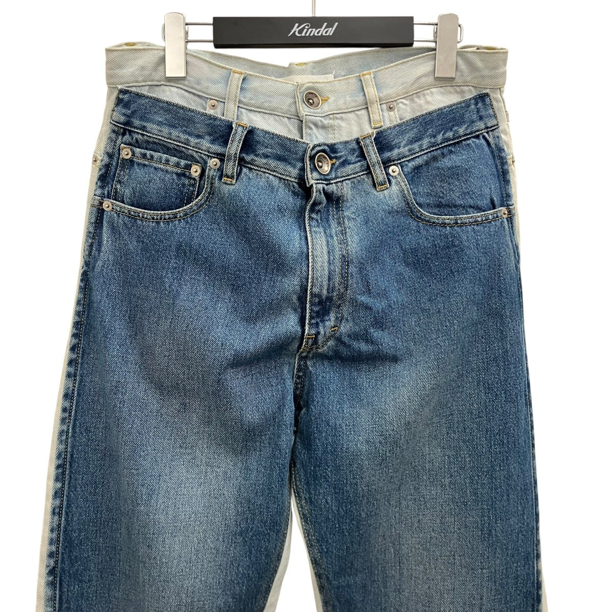 Maison Margiela1 20SS【SPLICING DENIM PANTS】2トーン再構築デニムパンツS51LA0075 古着・中古-3枚目のアイテム画像