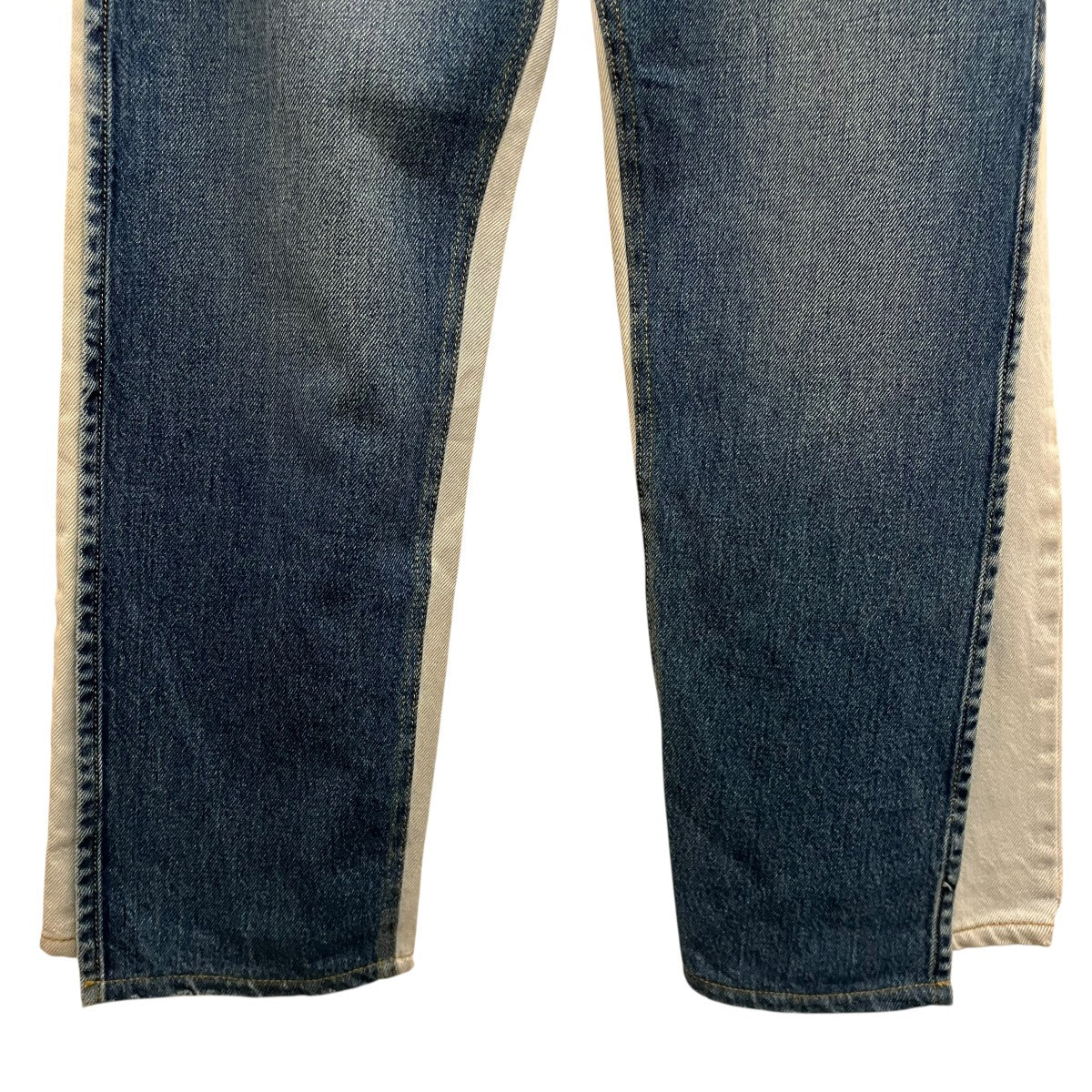 Maison Margiela1 20SS【SPLICING DENIM PANTS】2トーン再構築デニムパンツS51LA0075 古着・中古-4枚目のアイテム画像
