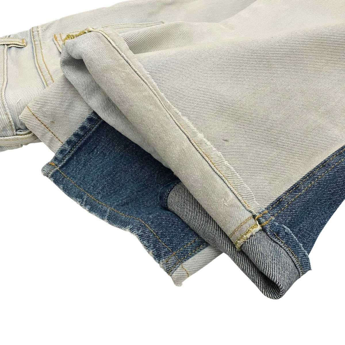 Maison Margiela1 20SS【SPLICING DENIM PANTS】2トーン再構築デニムパンツS51LA0075 古着・中古-8枚目のアイテム画像