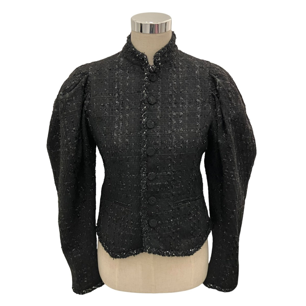 VIVIANO 26SS【TWEED COL MONTANT JACKET】ツイードジャケットVW-SS26-J06 古着・中古-1枚目のアイテム画像