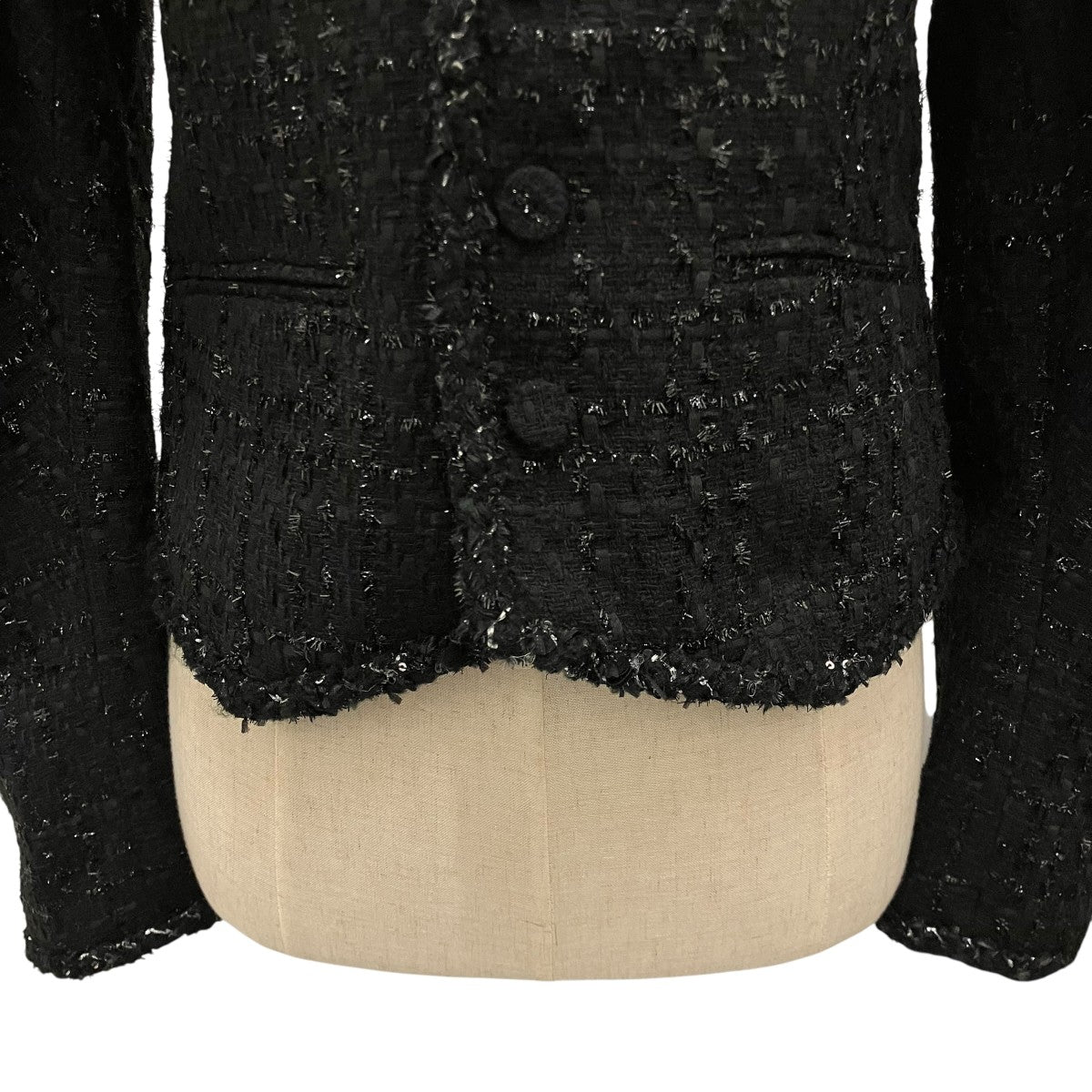 VIVIANO 26SS【TWEED COL MONTANT JACKET】ツイードジャケットVW-SS26-J06 古着・中古-5枚目のアイテム画像