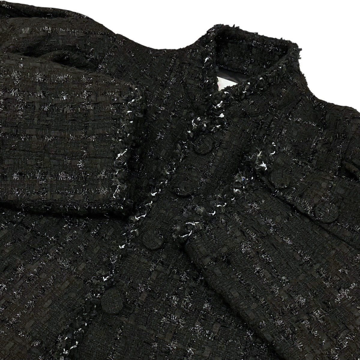 VIVIANO 26SS【TWEED COL MONTANT JACKET】ツイードジャケットVW-SS26-J06 古着・中古-6枚目のアイテム画像
