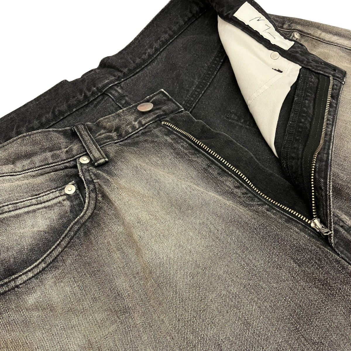 ANCELLM 【AGING WIDE DENIM 5P PANTS】エイジングワイドデニム5PパンツANC-PT59 古着・中古-5枚目のアイテム画像