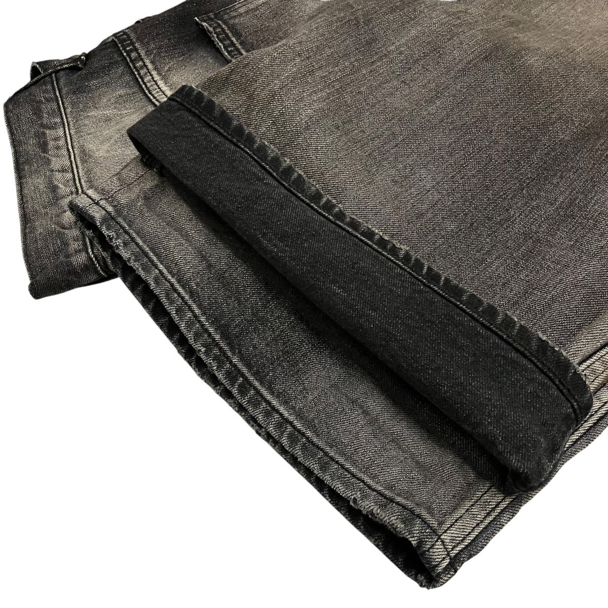 ANCELLM 【AGING WIDE DENIM 5P PANTS】エイジングワイドデニム5PパンツANC-PT59 古着・中古-7枚目のアイテム画像
