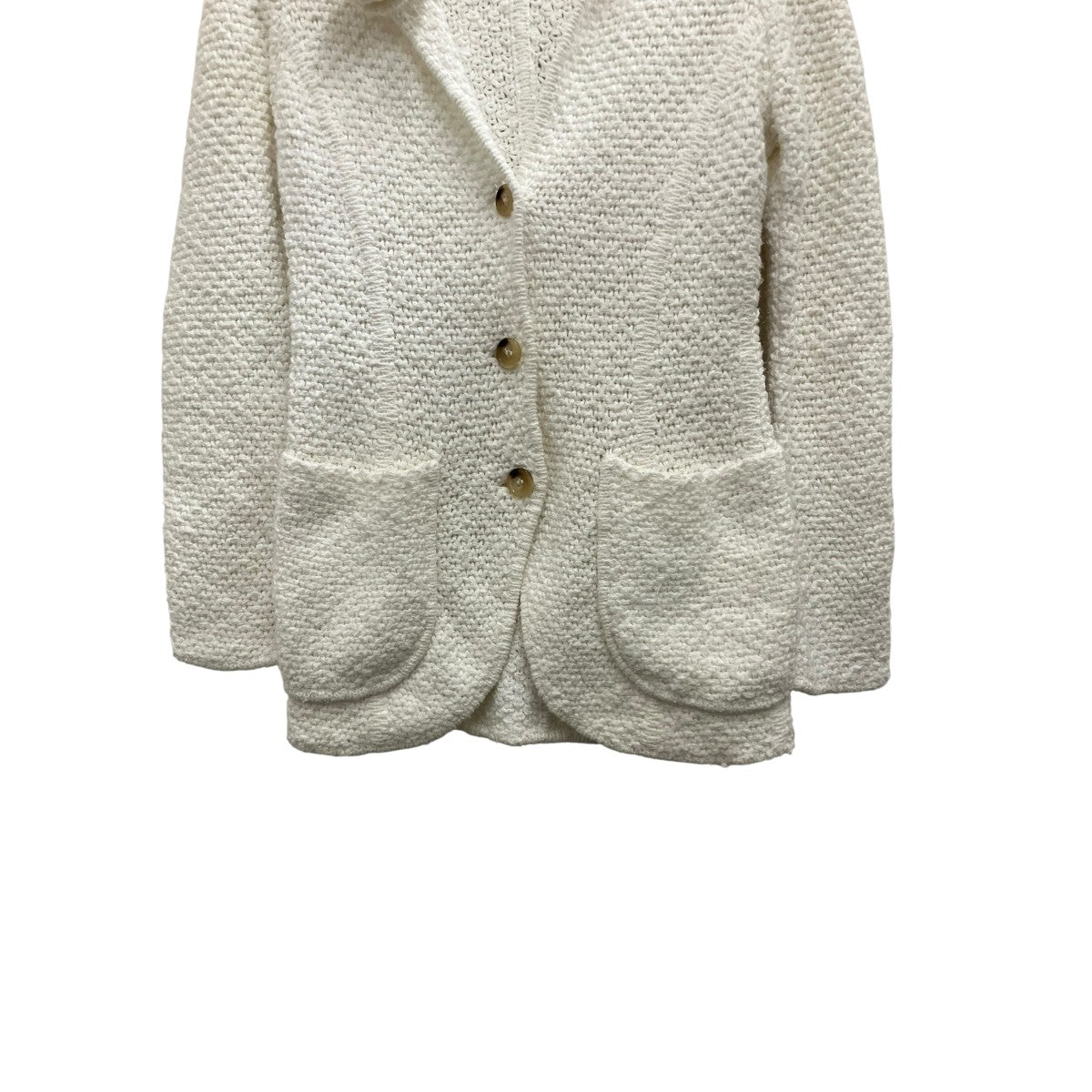 ERMANNO SCERVINO コサージュ付きニットジャケットD165I309FLK 古着・中古-4枚目のアイテム画像