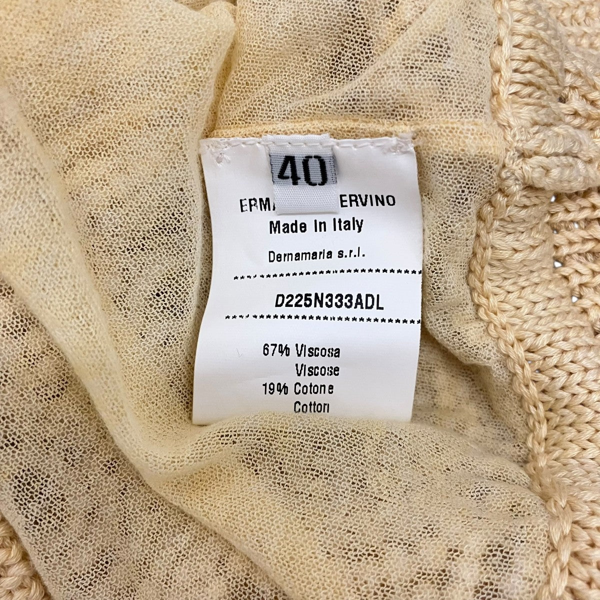 ERMANNO SCERVINO クロシェニットカーディガンD225N333ADL 古着・中古-7枚目のアイテム画像